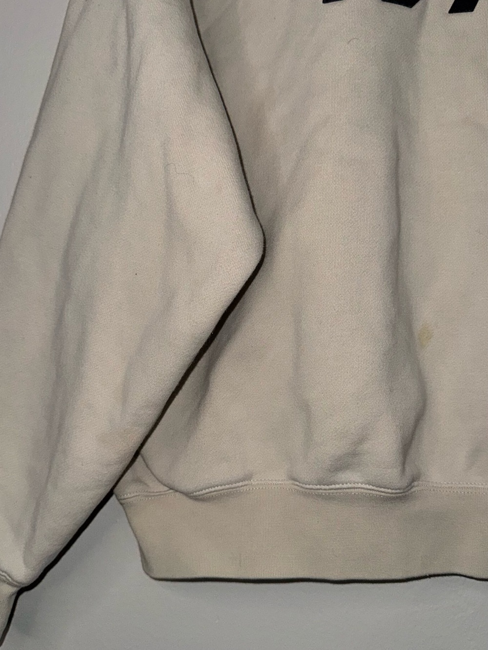 Fear of God 1977 Crewneck Sweatshirt - Cream with Black Graphic - Picture 4 of 12